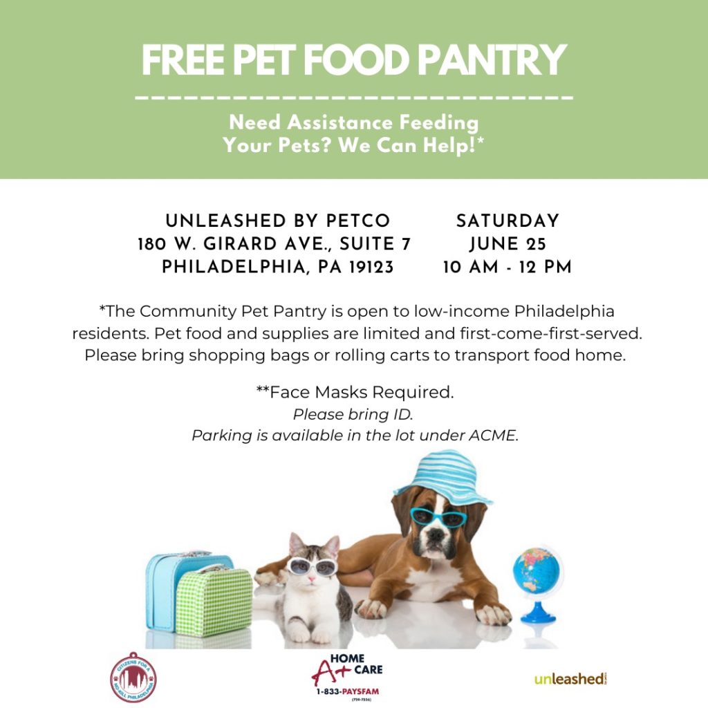 Free Pet Food Pantry at Unleashed by Petco NLBID Northern Liberties